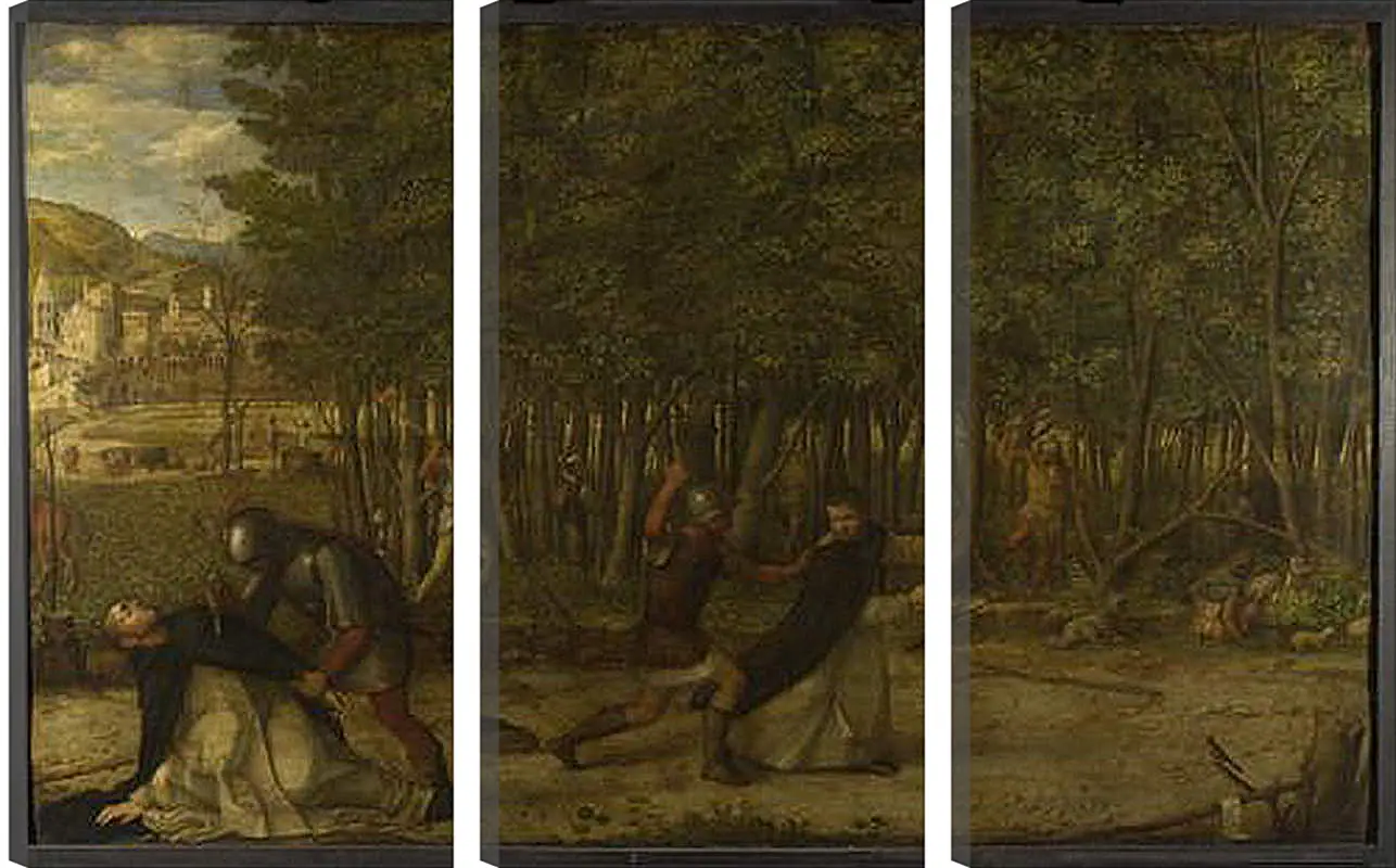 Модульная картина - The Assassination of Saint Peter Martyr. Джованни Беллини
