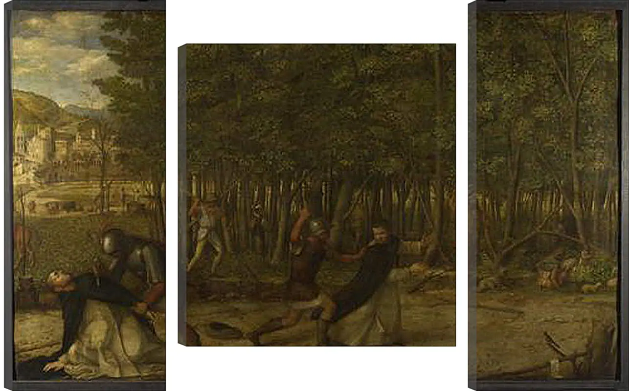 Модульная картина - The Assassination of Saint Peter Martyr. Джованни Беллини