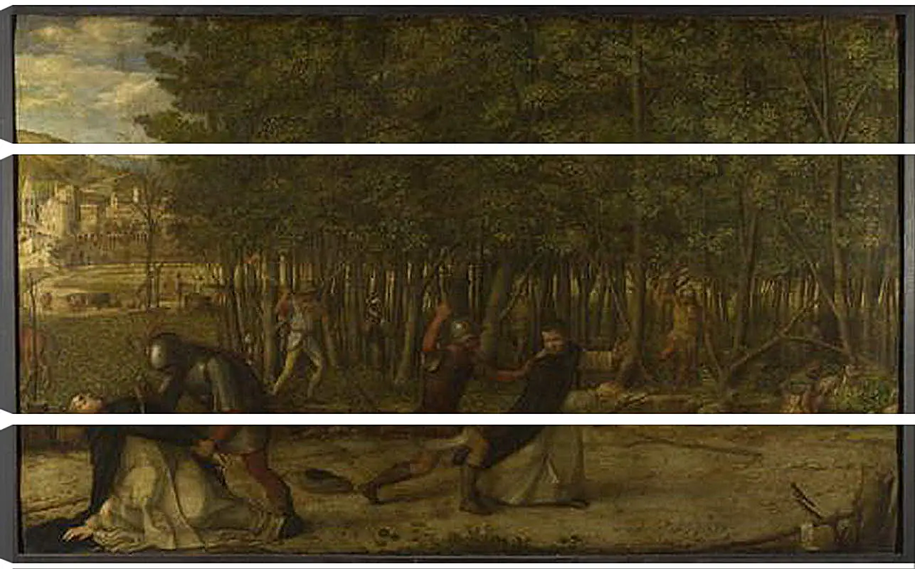 Модульная картина - The Assassination of Saint Peter Martyr. Джованни Беллини