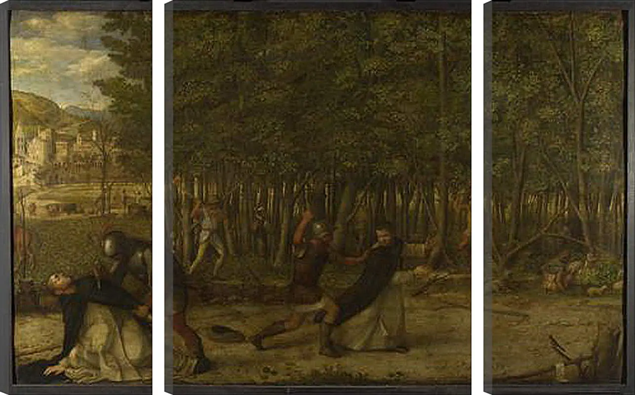 Модульная картина - The Assassination of Saint Peter Martyr. Джованни Беллини