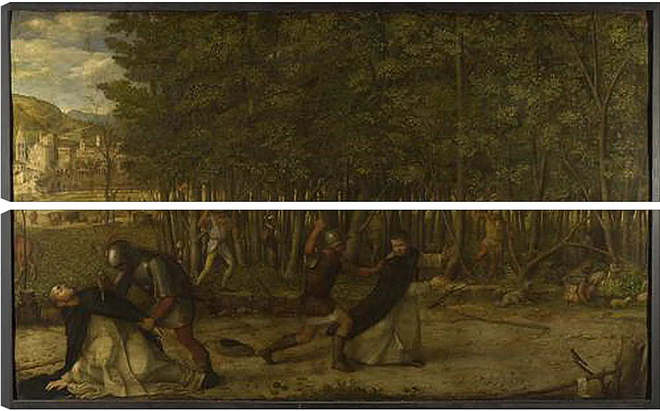 Модульная картина - The Assassination of Saint Peter Martyr. Джованни Беллини