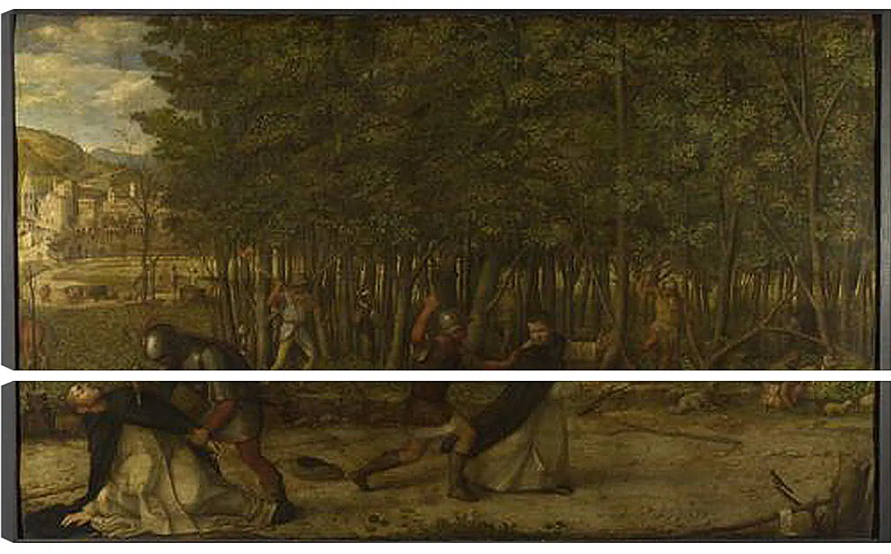 Модульная картина - The Assassination of Saint Peter Martyr. Джованни Беллини