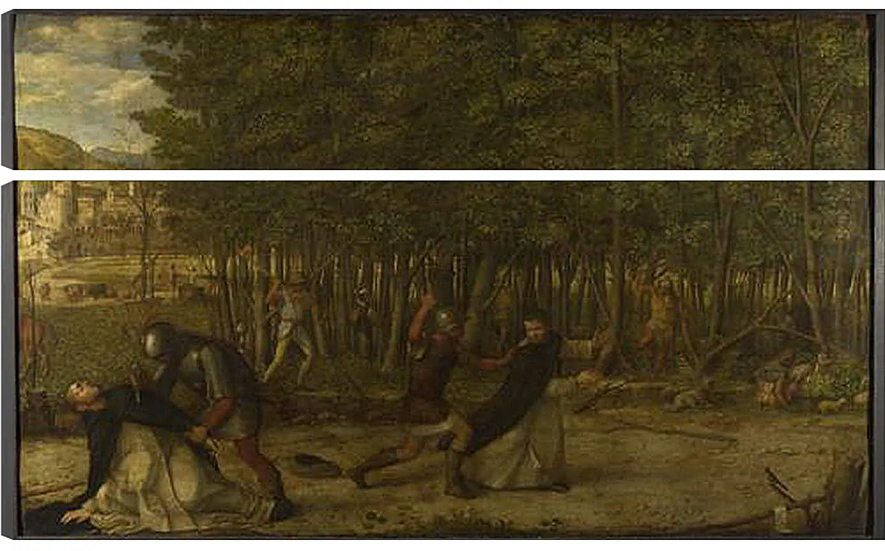 Модульная картина - The Assassination of Saint Peter Martyr. Джованни Беллини