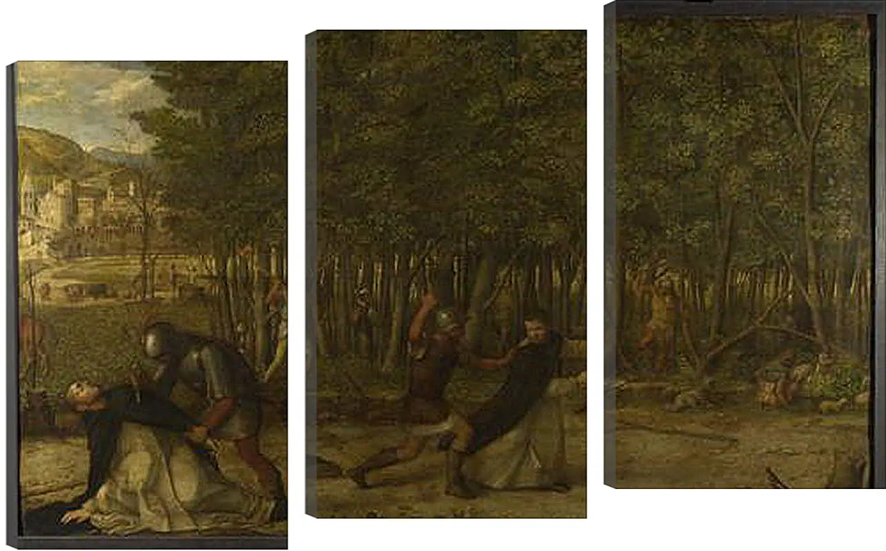 Модульная картина - The Assassination of Saint Peter Martyr. Джованни Беллини