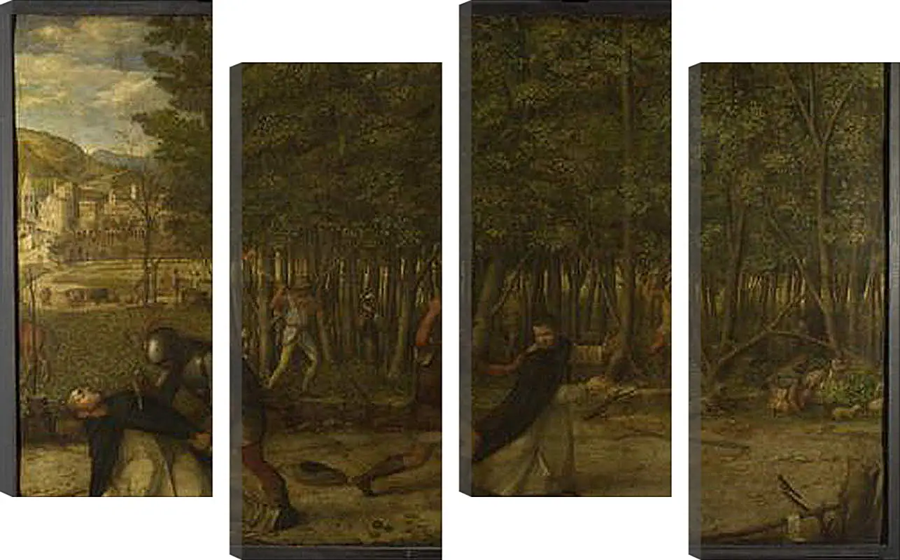 Модульная картина - The Assassination of Saint Peter Martyr. Джованни Беллини