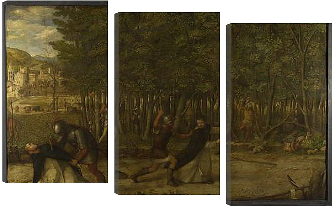 Модульная картина - The Assassination of Saint Peter Martyr. Джованни Беллини