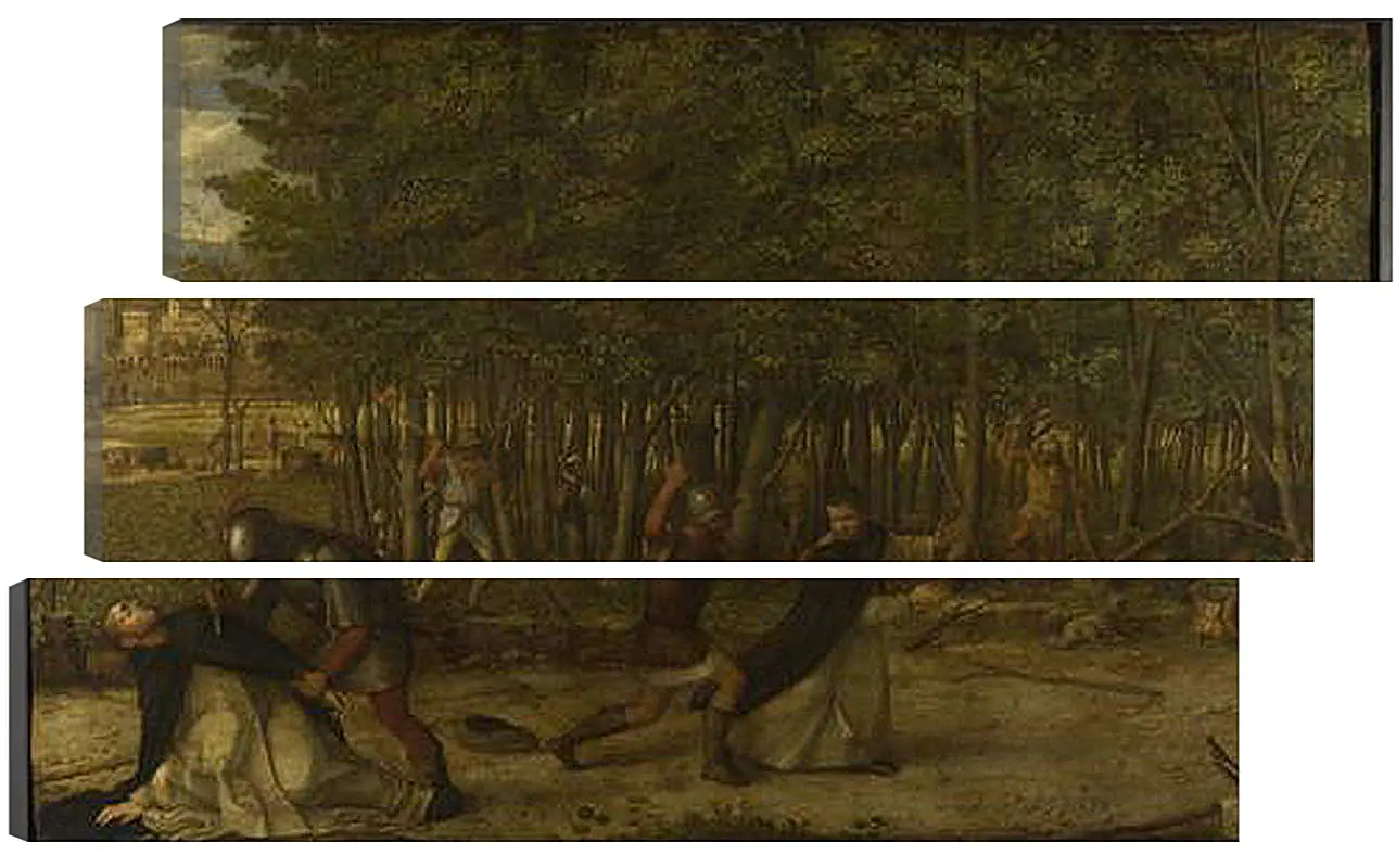 Модульная картина - The Assassination of Saint Peter Martyr. Джованни Беллини