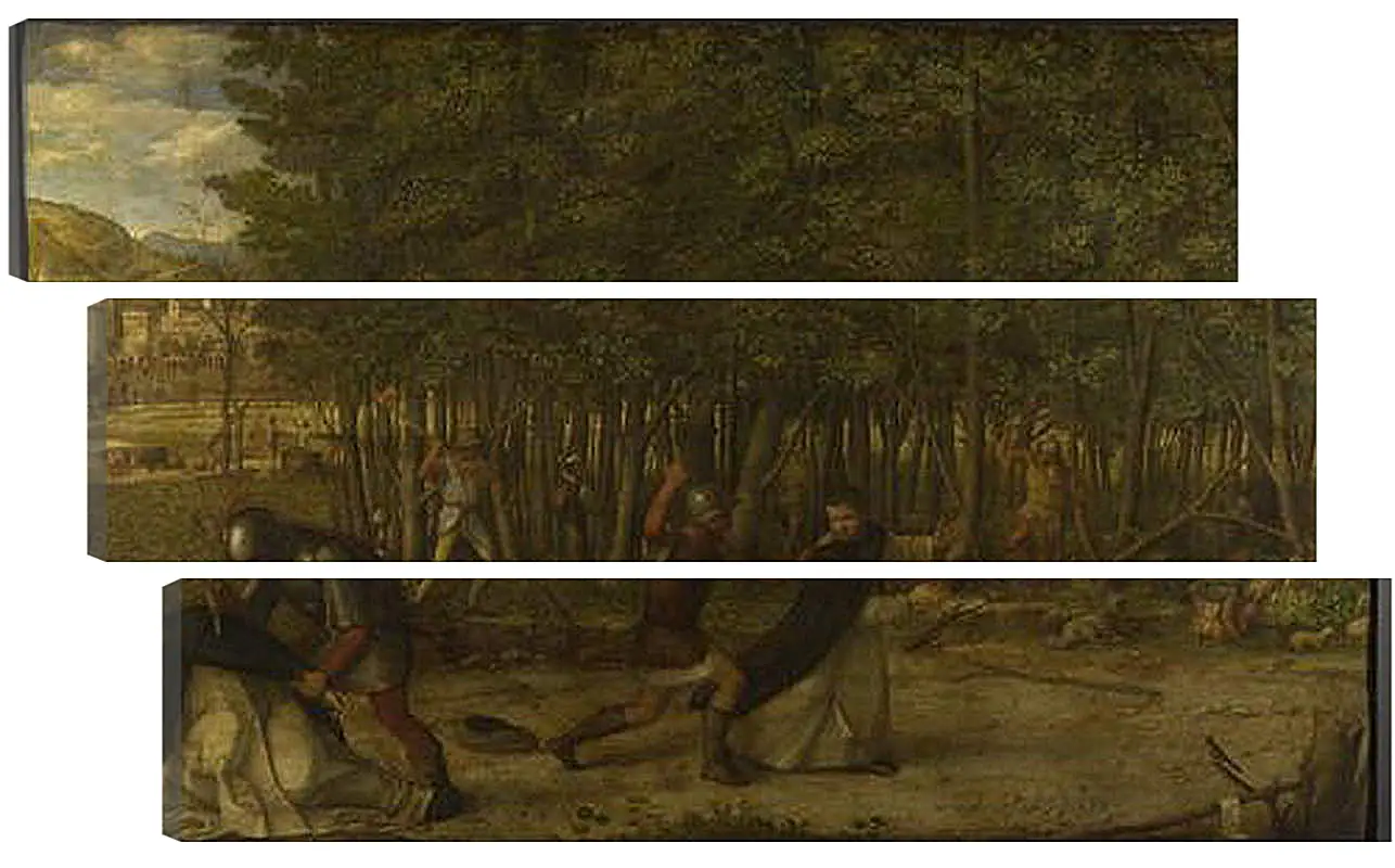 Модульная картина - The Assassination of Saint Peter Martyr. Джованни Беллини