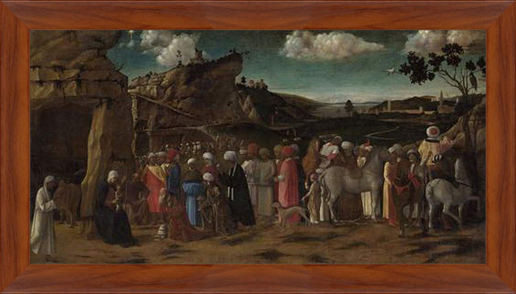 Картина в раме - The Adoration of the Kings. Джованни Беллини