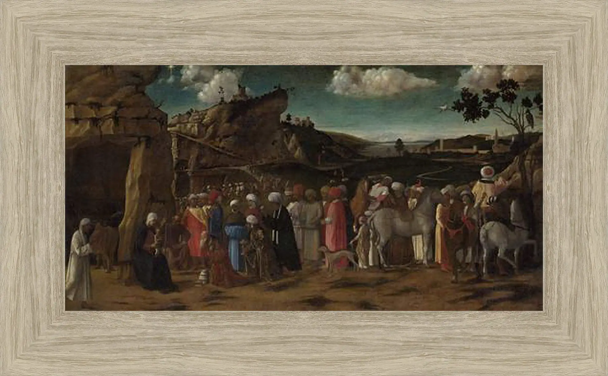 Картина в раме - The Adoration of the Kings. Джованни Беллини