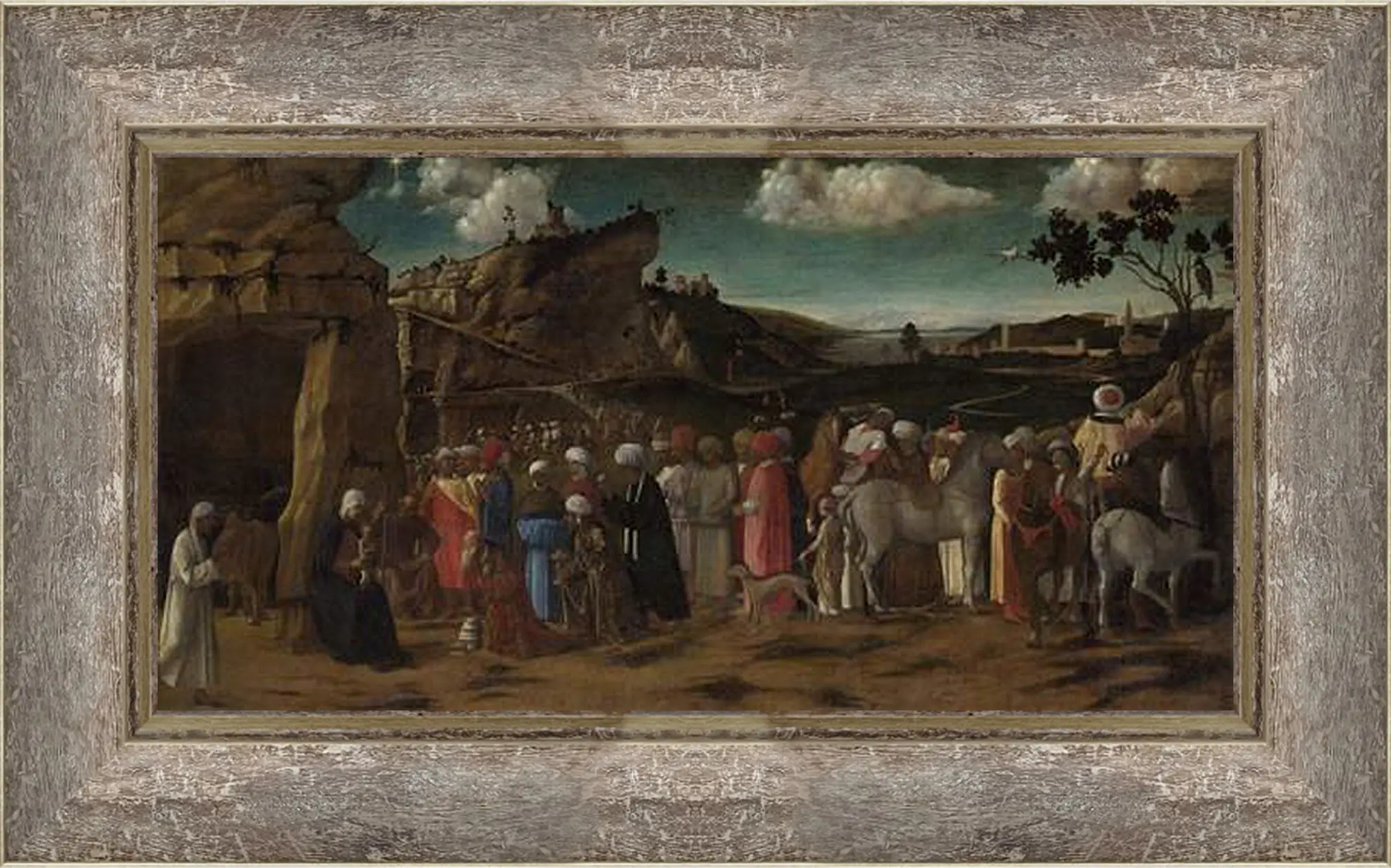 Картина в раме - The Adoration of the Kings. Джованни Беллини