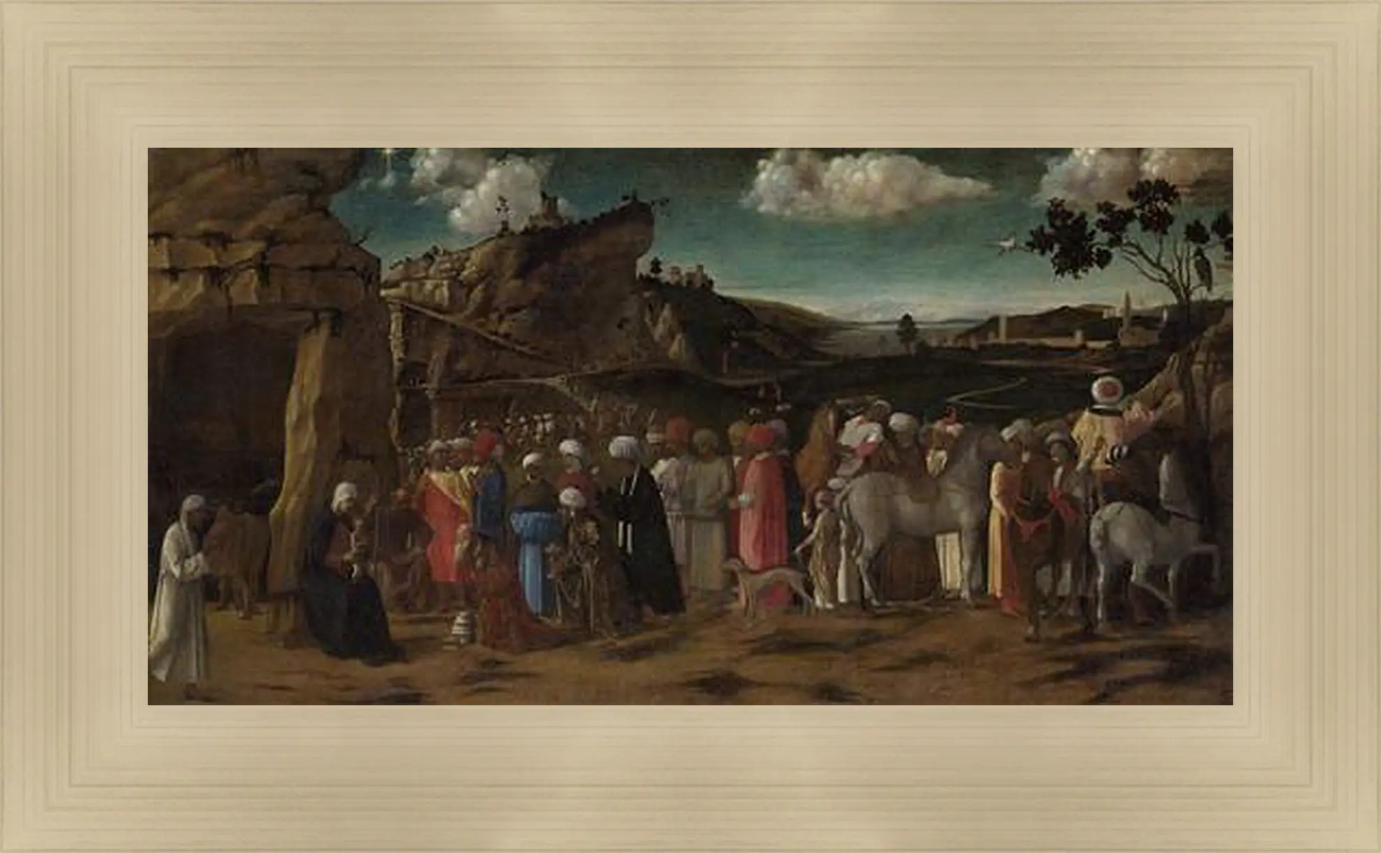 Картина в раме - The Adoration of the Kings. Джованни Беллини