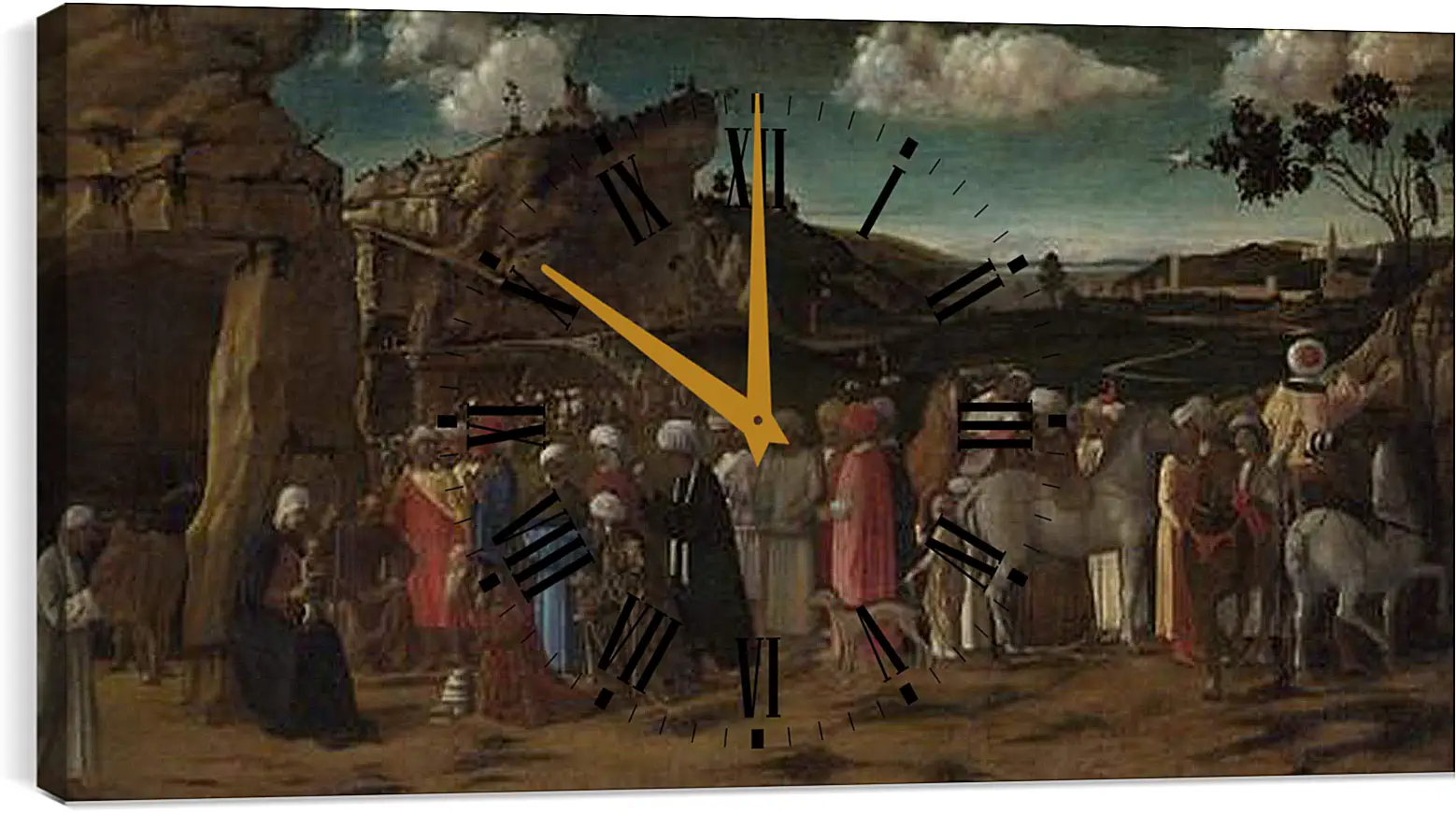 Часы картина - The Adoration of the Kings. Джованни Беллини