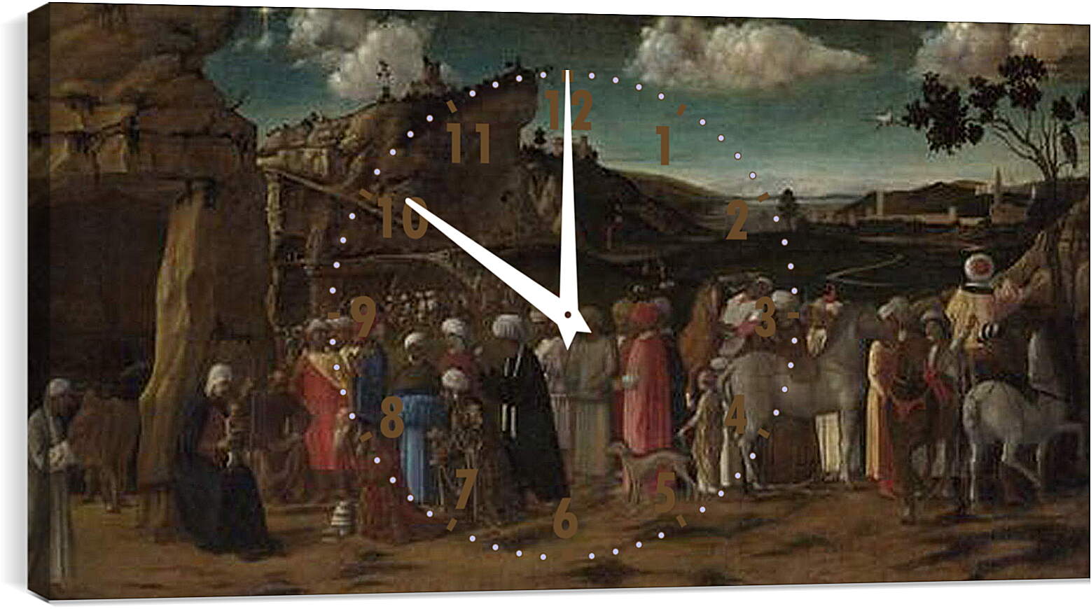 Часы картина - The Adoration of the Kings. Джованни Беллини