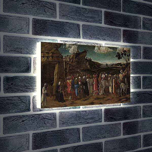 Лайтбокс световая панель - The Adoration of the Kings. Джованни Беллини