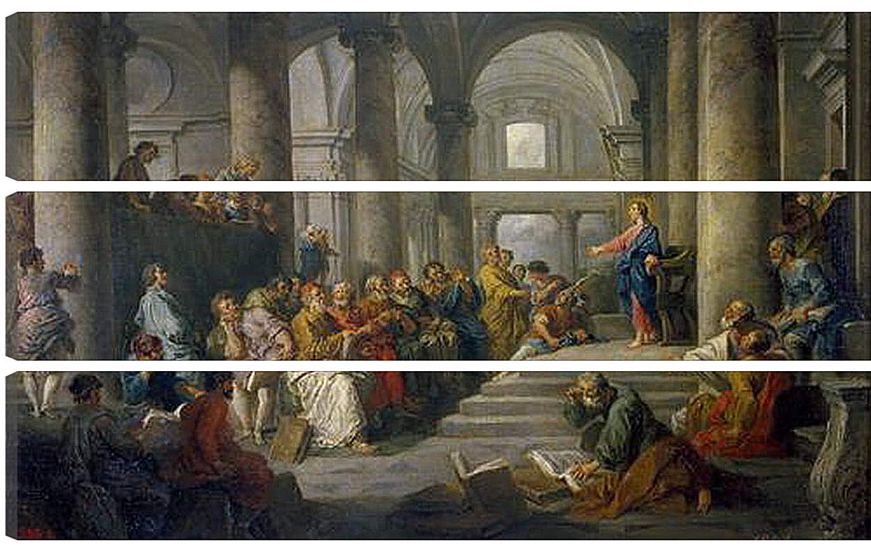 Модульная картина - Христос среди книжников. Джованни Паоло Панини