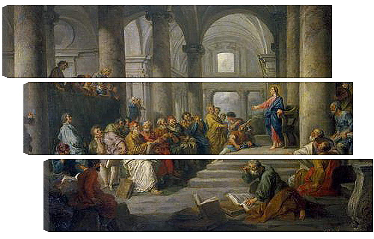 Модульная картина - Христос среди книжников. Джованни Паоло Панини

