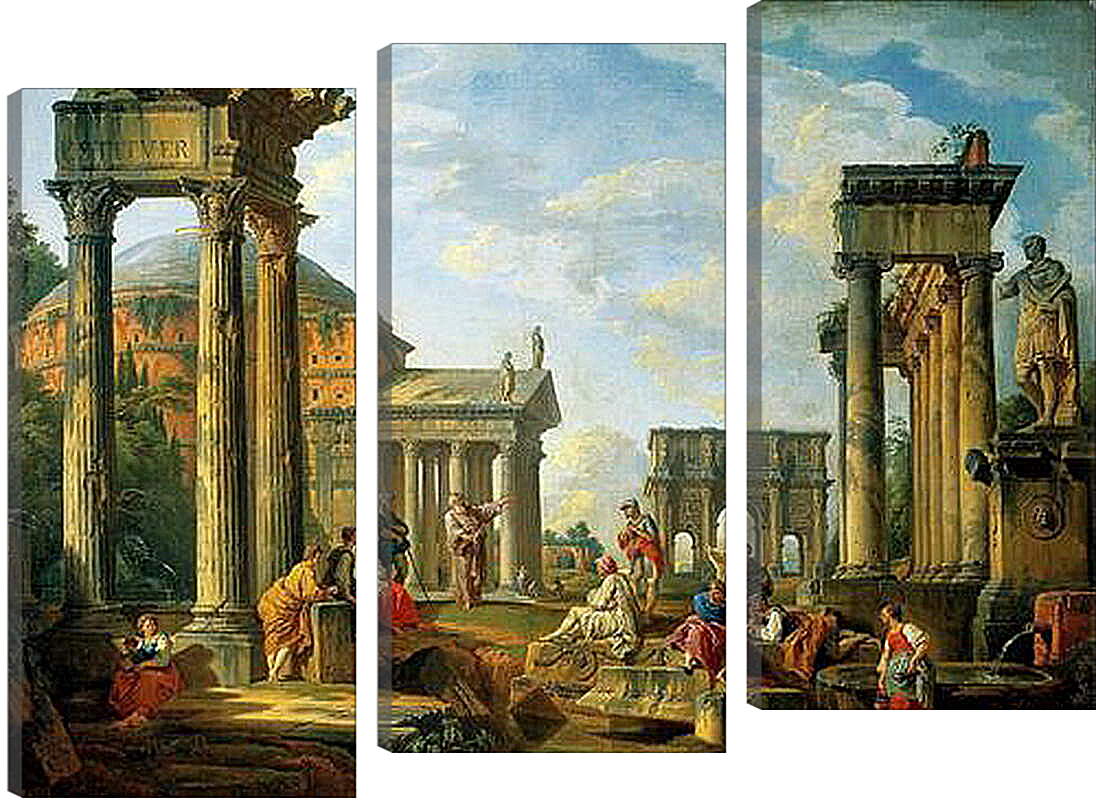Модульная картина - Римские руины. Джованни Паоло Панини

