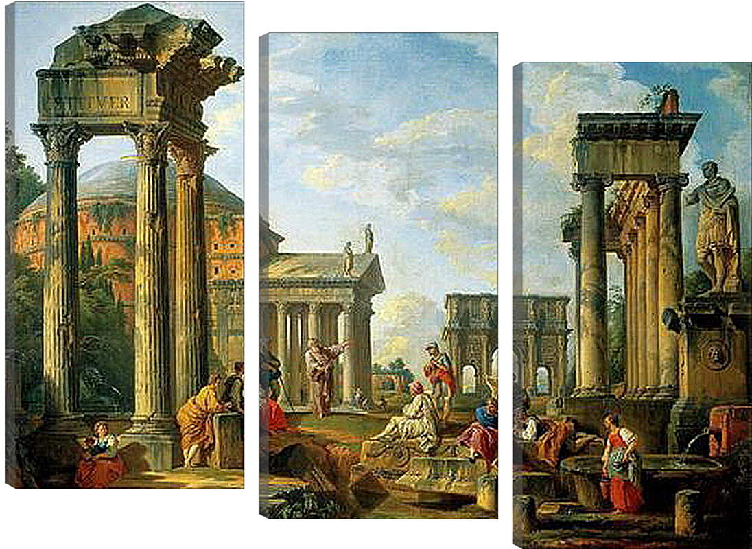 Модульная картина - Римские руины. Джованни Паоло Панини

