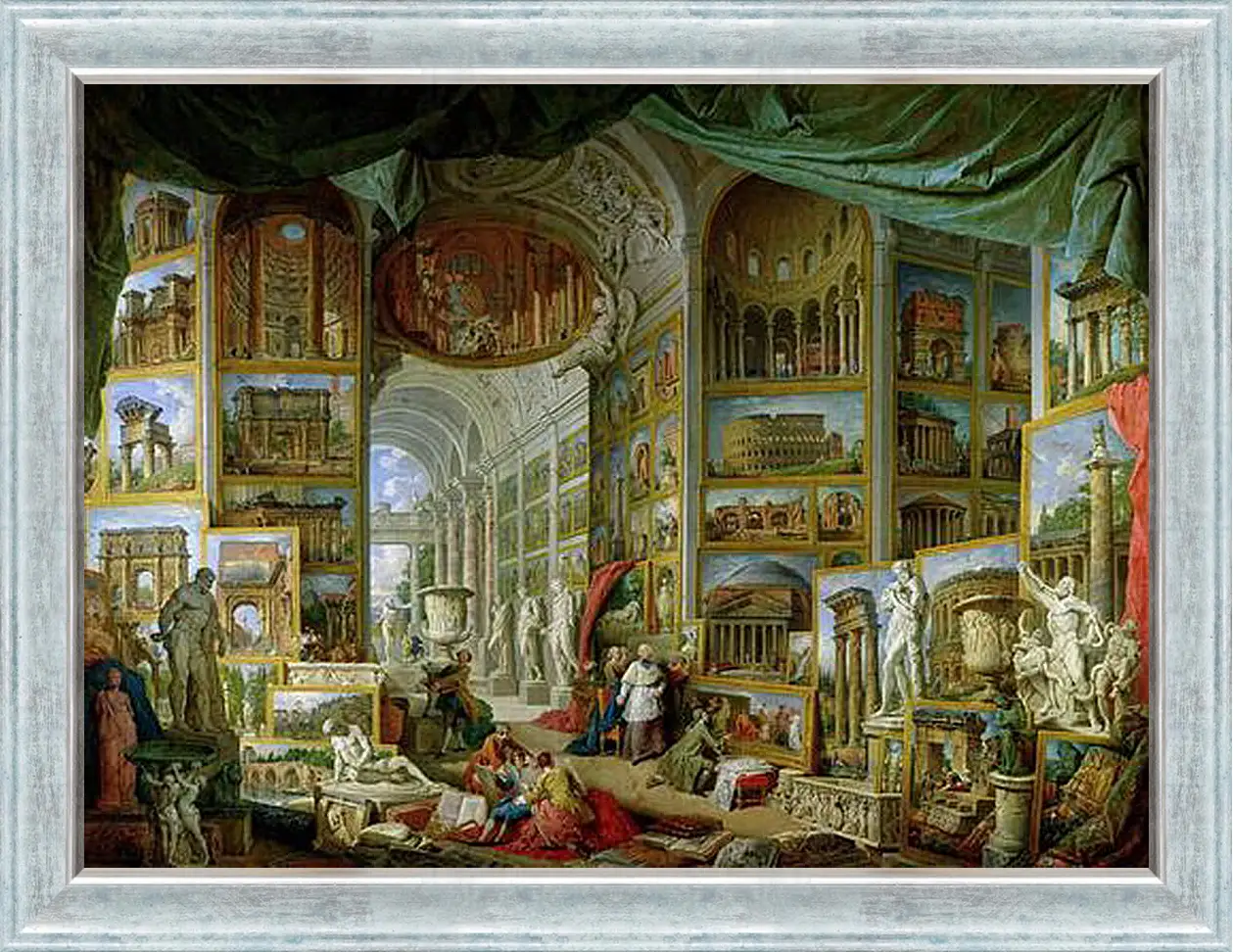Картина в раме - Gallery of Views of Ancient Rome. Джованни Паоло Панини