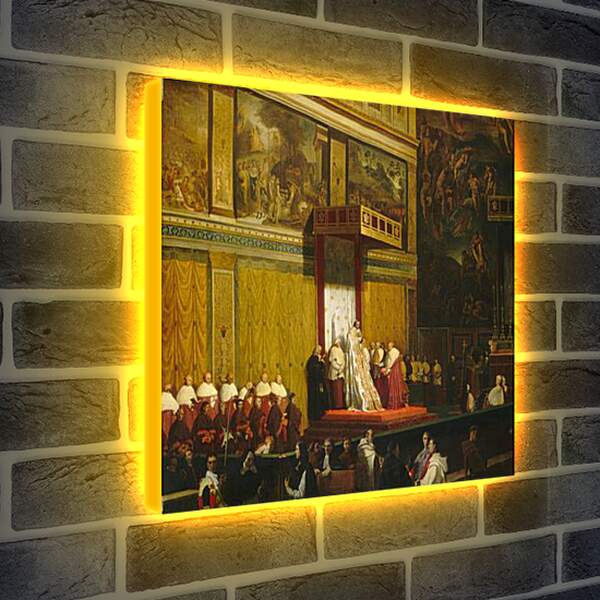 Лайтбокс световая панель - Папа Пий VII В Сикстинской Капелле. Жан Огюст Доминик Энгр
