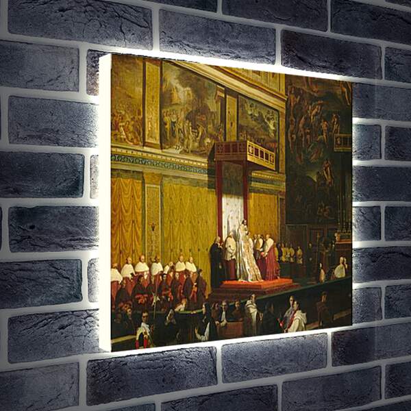 Лайтбокс световая панель - Папа Пий VII В Сикстинской Капелле. Жан Огюст Доминик Энгр
