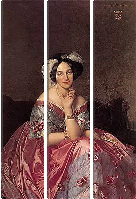 Модульная картина - Ingres Baronne James de Rothschild - Баронесса Ротшильд. Жан Огюст Доминик Энгр