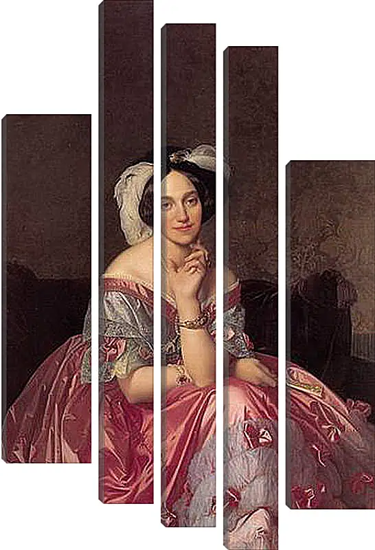 Модульная картина - Ingres Baronne James de Rothschild - Баронесса Ротшильд. Жан Огюст Доминик Энгр