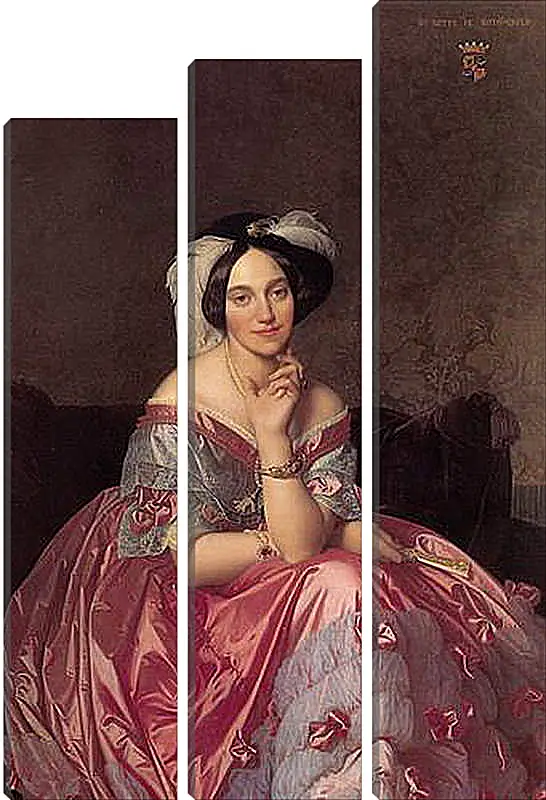 Модульная картина - Ingres Baronne James de Rothschild - Баронесса Ротшильд. Жан Огюст Доминик Энгр
