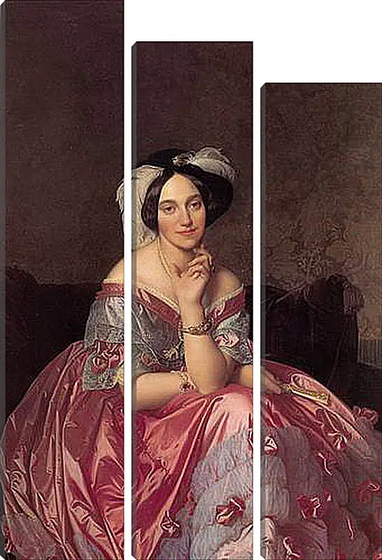 Модульная картина - Ingres Baronne James de Rothschild - Баронесса Ротшильд. Жан Огюст Доминик Энгр