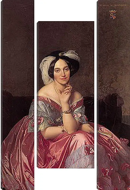 Модульная картина - Ingres Baronne James de Rothschild - Баронесса Ротшильд. Жан Огюст Доминик Энгр