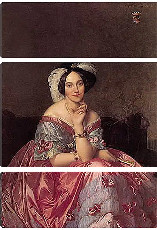 Модульная картина - Ingres Baronne James de Rothschild - Баронесса Ротшильд. Жан Огюст Доминик Энгр