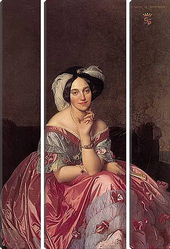 Модульная картина - Ingres Baronne James de Rothschild - Баронесса Ротшильд. Жан Огюст Доминик Энгр