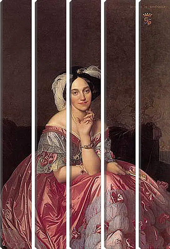 Модульная картина - Ingres Baronne James de Rothschild - Баронесса Ротшильд. Жан Огюст Доминик Энгр