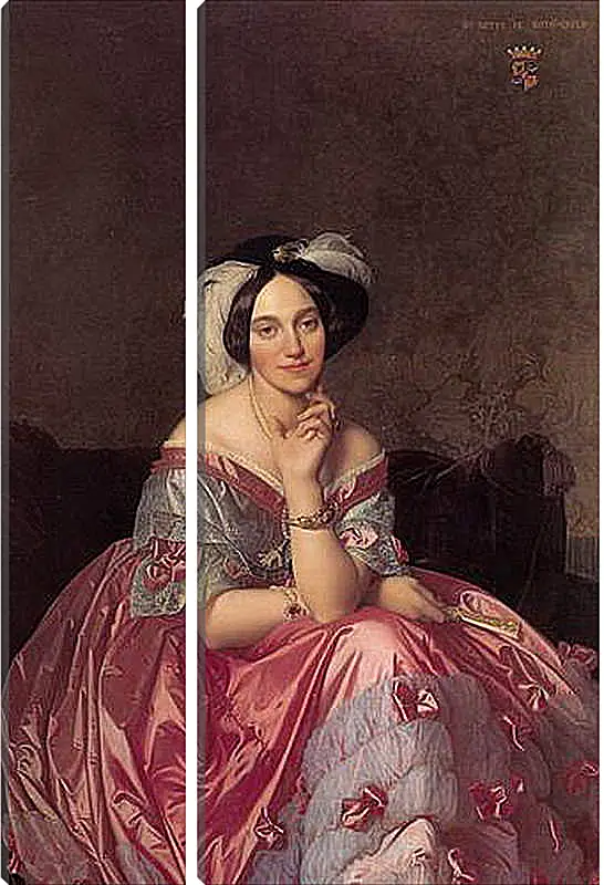 Модульная картина - Ingres Baronne James de Rothschild - Баронесса Ротшильд. Жан Огюст Доминик Энгр
