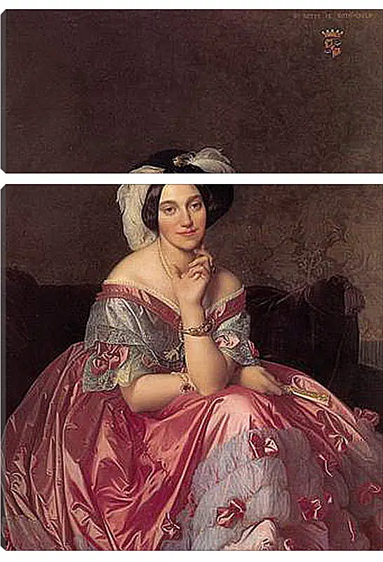 Модульная картина - Ingres Baronne James de Rothschild - Баронесса Ротшильд. Жан Огюст Доминик Энгр
