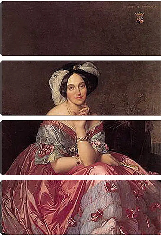 Модульная картина - Ingres Baronne James de Rothschild - Баронесса Ротшильд. Жан Огюст Доминик Энгр
