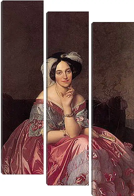 Модульная картина - Ingres Baronne James de Rothschild - Баронесса Ротшильд. Жан Огюст Доминик Энгр
