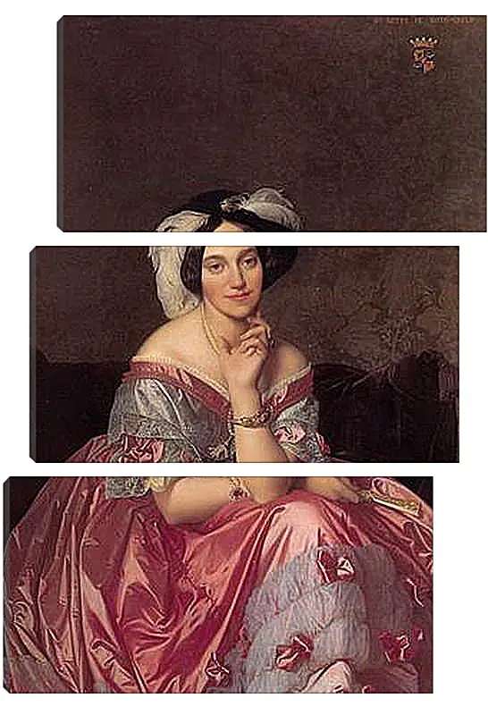 Модульная картина - Ingres Baronne James de Rothschild - Баронесса Ротшильд. Жан Огюст Доминик Энгр