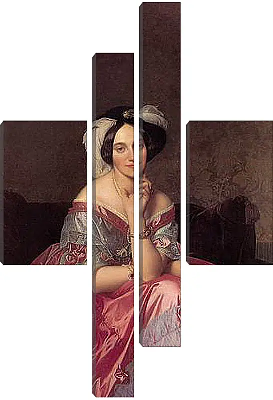 Модульная картина - Ingres Baronne James de Rothschild - Баронесса Ротшильд. Жан Огюст Доминик Энгр
