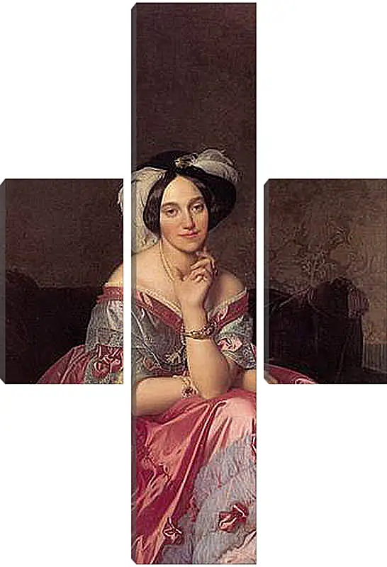 Модульная картина - Ingres Baronne James de Rothschild - Баронесса Ротшильд. Жан Огюст Доминик Энгр