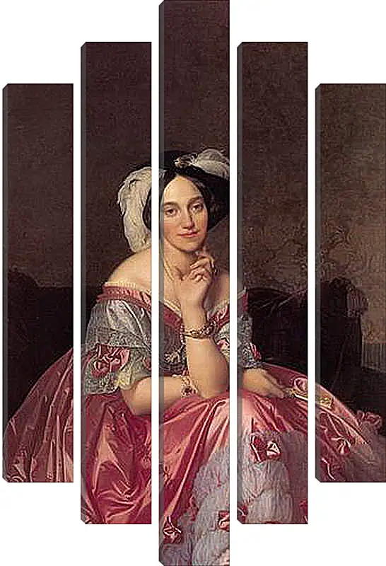 Модульная картина - Ingres Baronne James de Rothschild - Баронесса Ротшильд. Жан Огюст Доминик Энгр