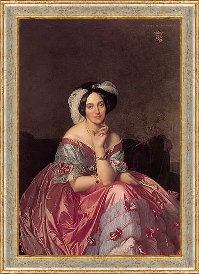 Картина в раме - Ingres Baronne James de Rothschild - Баронесса Ротшильд. Жан Огюст Доминик Энгр