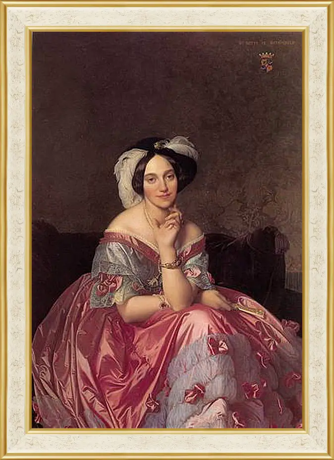 Картина в раме - Ingres Baronne James de Rothschild - Баронесса Ротшильд. Жан Огюст Доминик Энгр