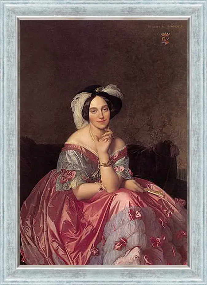 Картина в раме - Ingres Baronne James de Rothschild - Баронесса Ротшильд. Жан Огюст Доминик Энгр