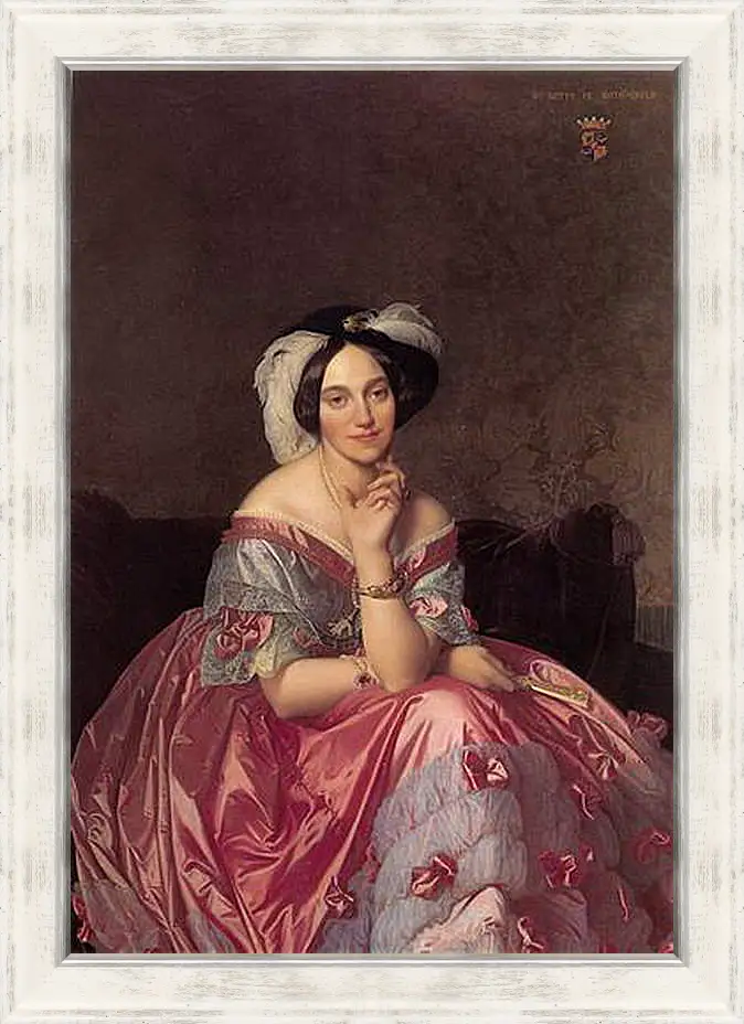 Картина в раме - Ingres Baronne James de Rothschild - Баронесса Ротшильд. Жан Огюст Доминик Энгр
