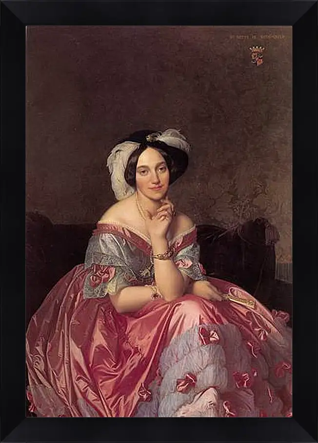 Картина в раме - Ingres Baronne James de Rothschild - Баронесса Ротшильд. Жан Огюст Доминик Энгр