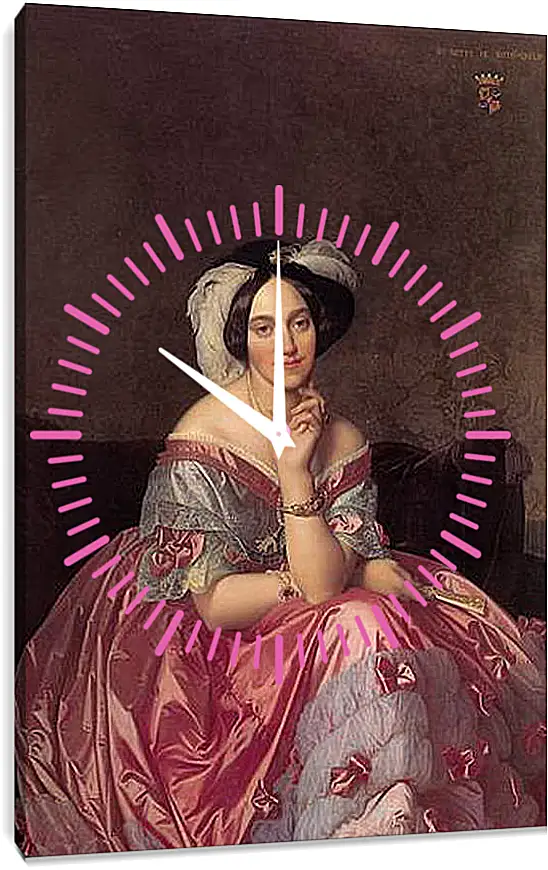 Часы картина - Ingres Baronne James de Rothschild - Баронесса Ротшильд. Жан Огюст Доминик Энгр