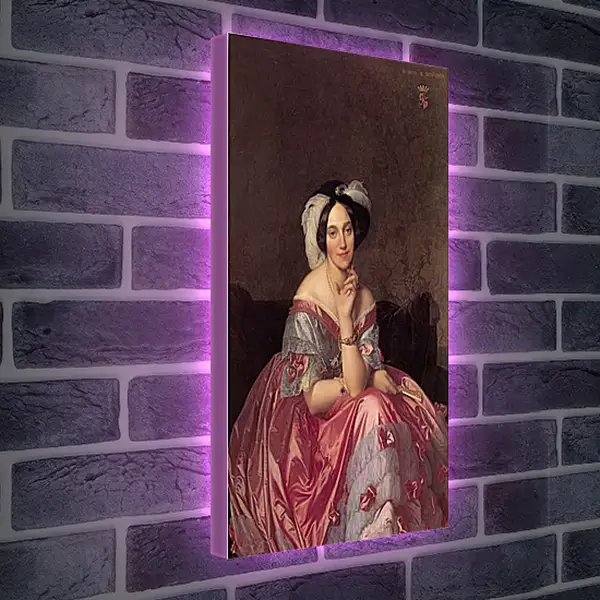 Лайтбокс световая панель - Ingres Baronne James de Rothschild - Баронесса Ротшильд. Жан Огюст Доминик Энгр