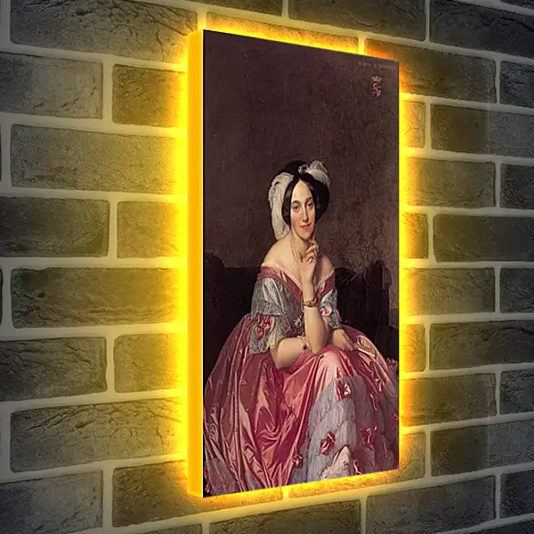 Лайтбокс световая панель - Ingres Baronne James de Rothschild - Баронесса Ротшильд. Жан Огюст Доминик Энгр